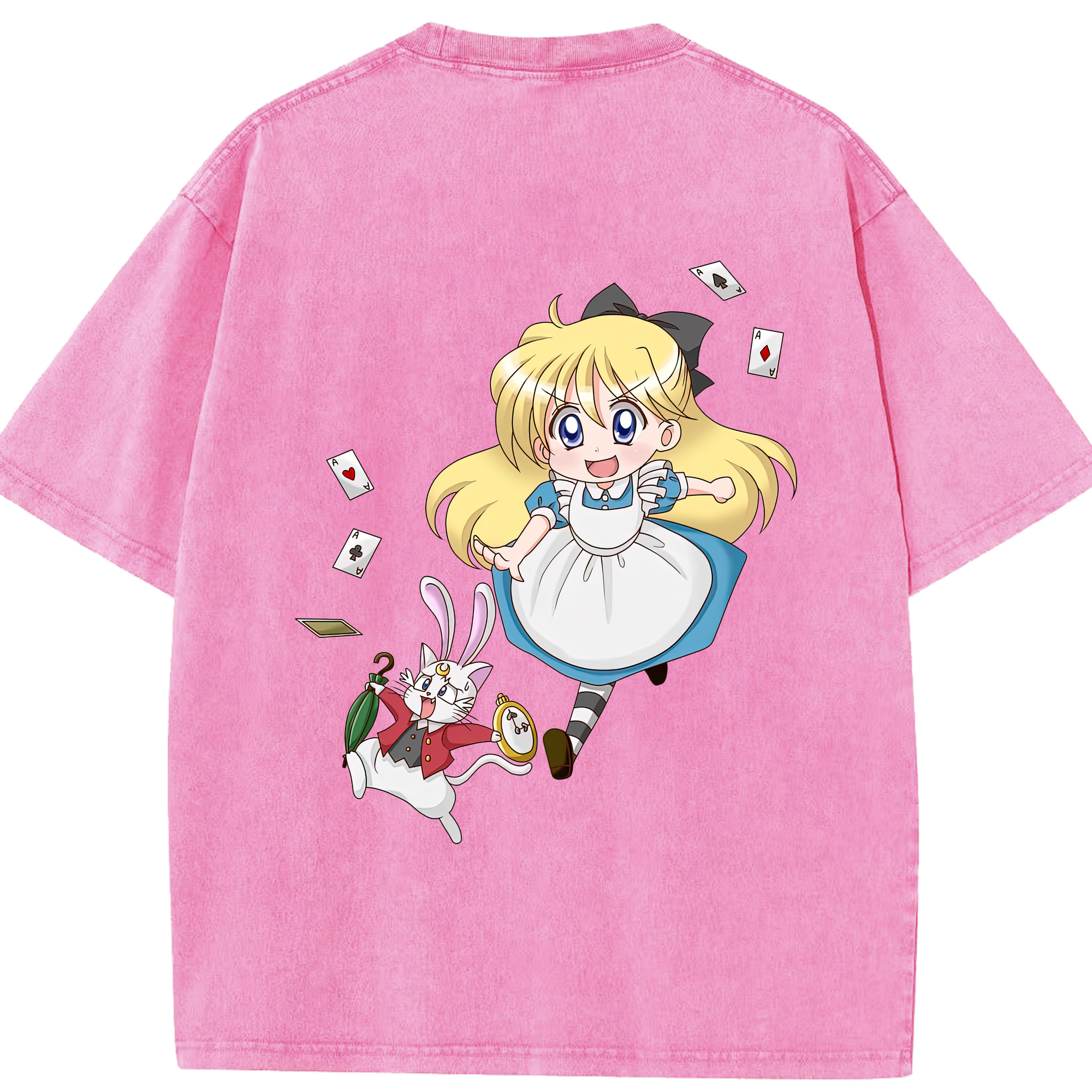 （画像用） 美少女戦士セーラームーン 愛野 美奈子 あいの みなこ Sailor Moon Aino Minako 綿100% ヴィンテージ風 半袖Tシャツ（背面プリント）